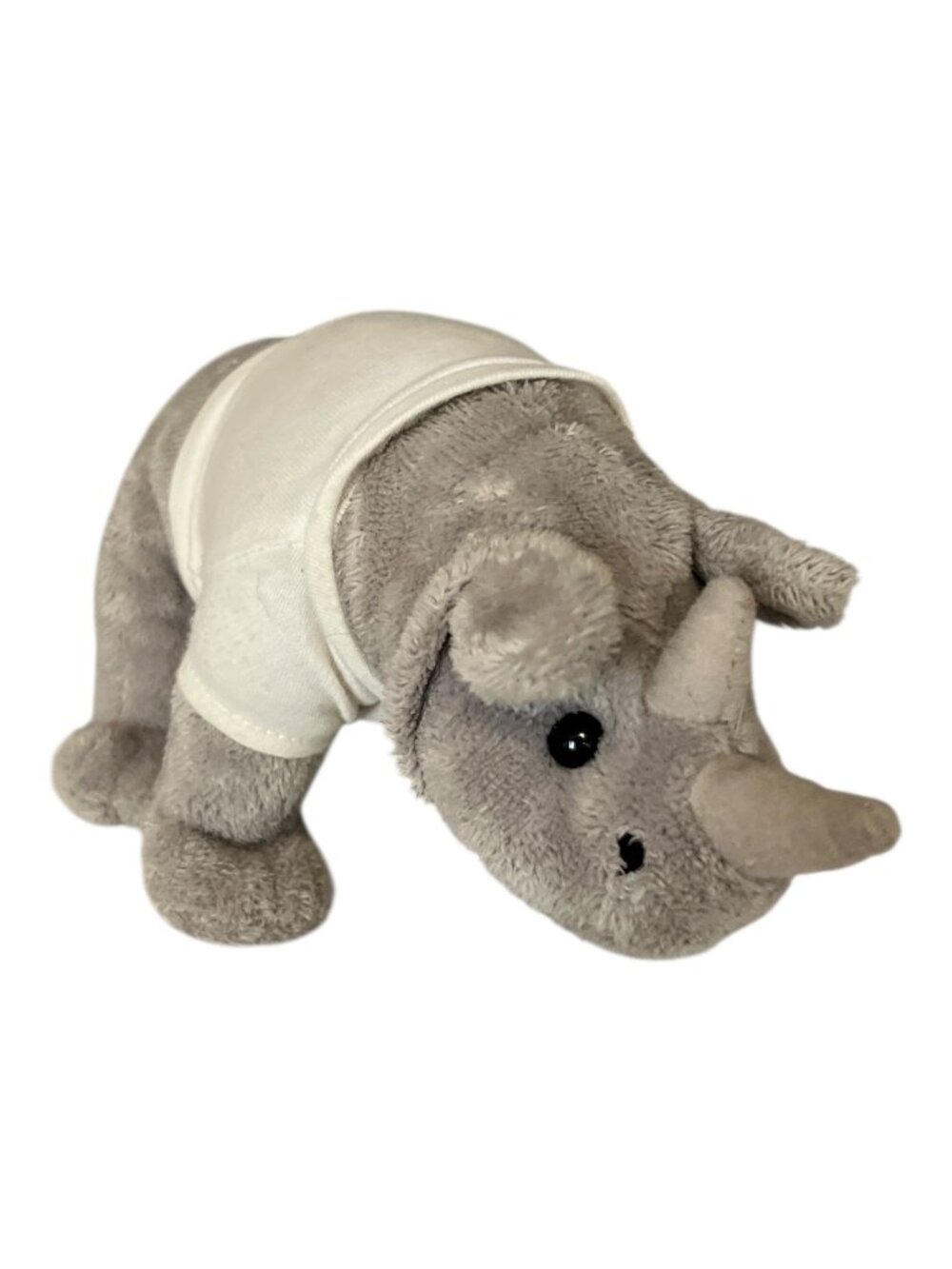 Scotch Office Tape Rhino Plush 2003 K&M International Gray Triceratops Dinosaur